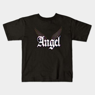 Gothic Angel Wings Kids T-Shirt